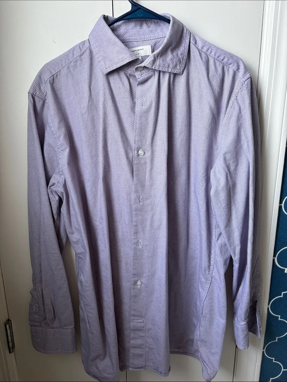Banana Republic Lavender Micro-Stripe Dress Shirt - Like New!